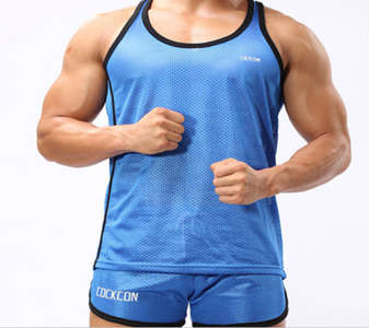 Plain stringer singlet for men